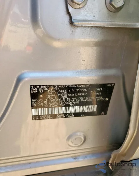 2017 Toyota Rav4 Le from USA, damaged, VIN 2T3ZFREV2HW377502